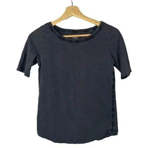LOFT Petite Dark Charcoal Vintage Wash Short Sleeve T-Shirt XXS